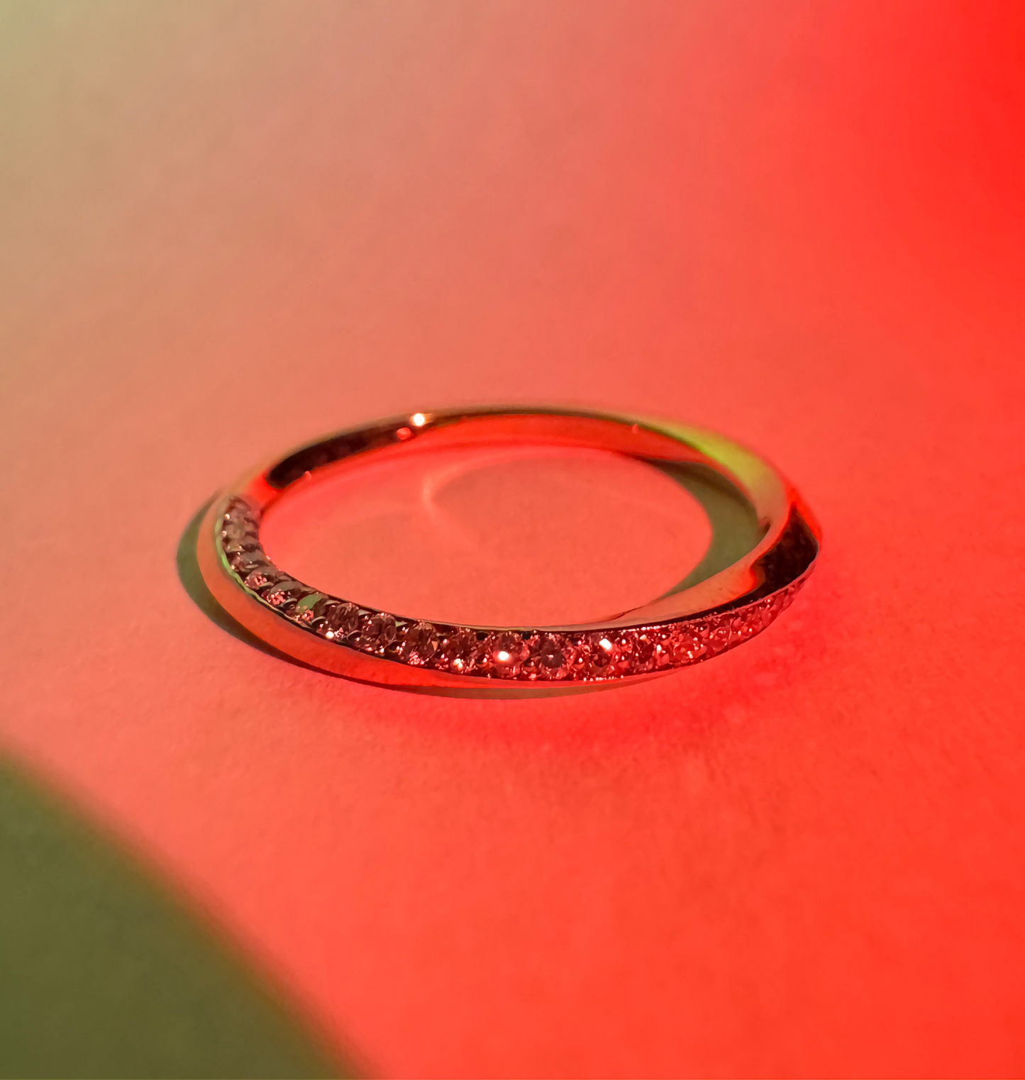 Classic Sweep Pavé Ring - 14k Solid Gold Diamond Ring