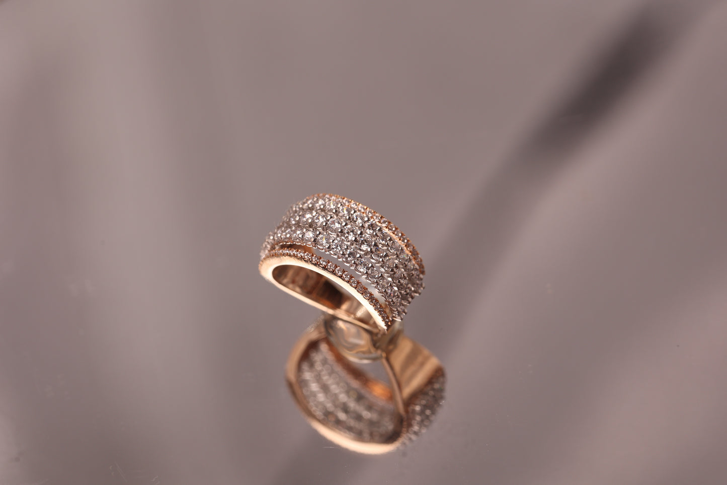 Empress Band - 14K Solid Gold Diamond Ring