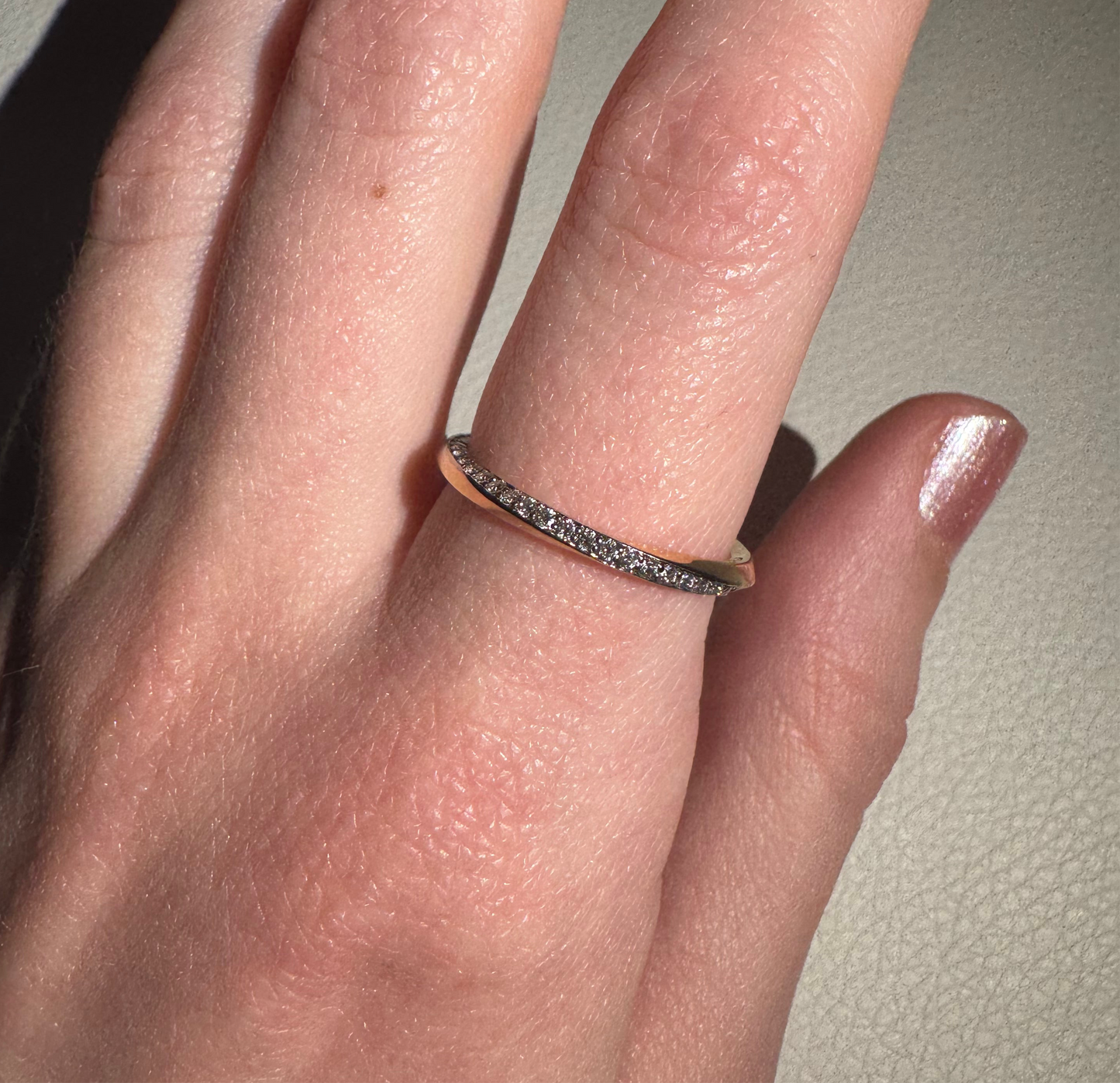 Classic Sweep Pavé Ring - 14k Solid Gold Diamond Ring