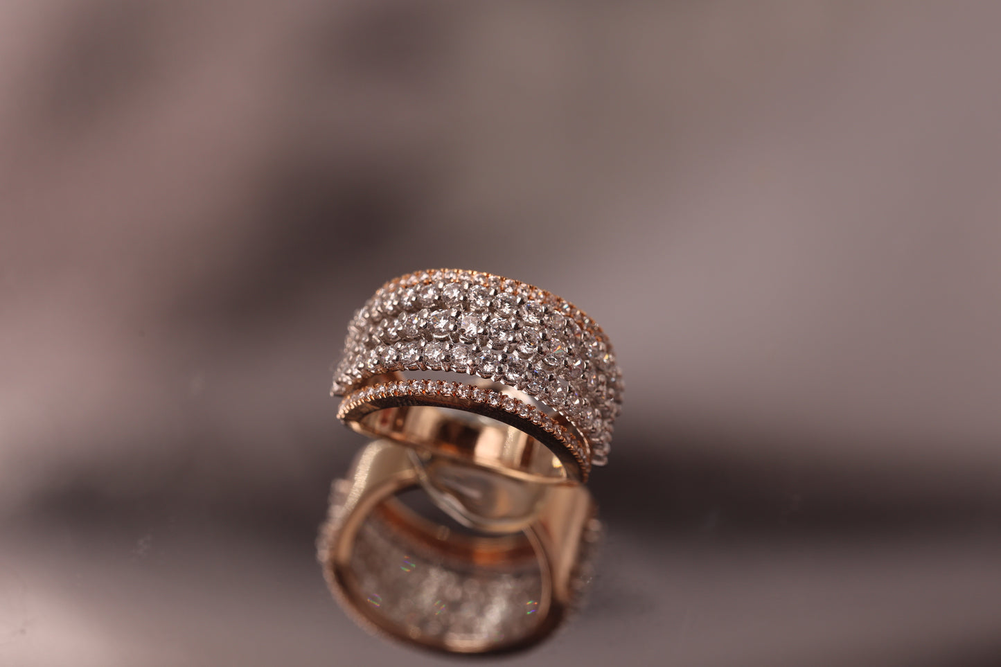 Empress Band - 14K Solid Gold Diamond Ring