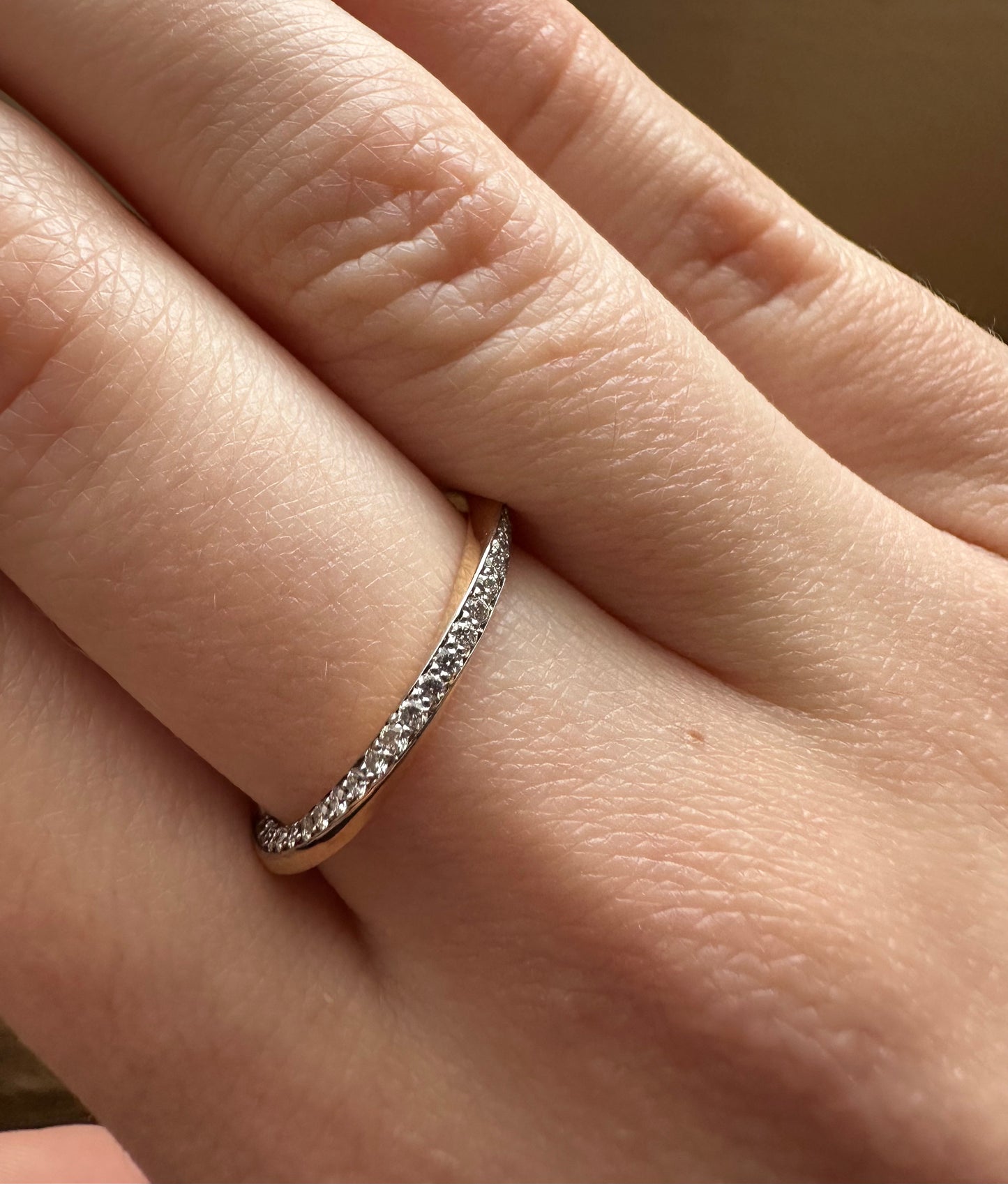 Classic Sweep Pavé Ring - 14k Solid Gold Diamond Ring