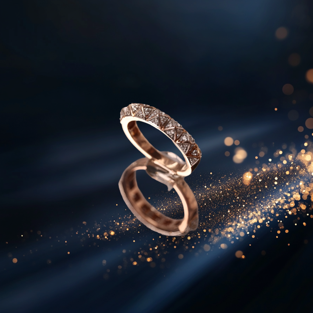 Boundless Brilliance Band - 14K Solid Gold Diamond Ring