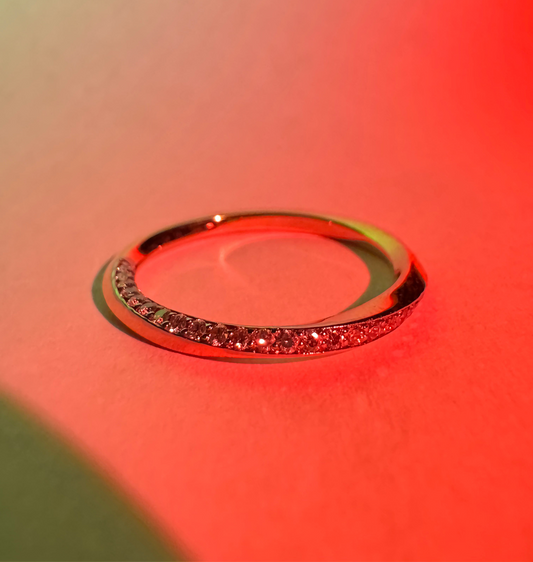 Classic Sweep Pavé Ring - 14k Solid Gold Diamond Ring