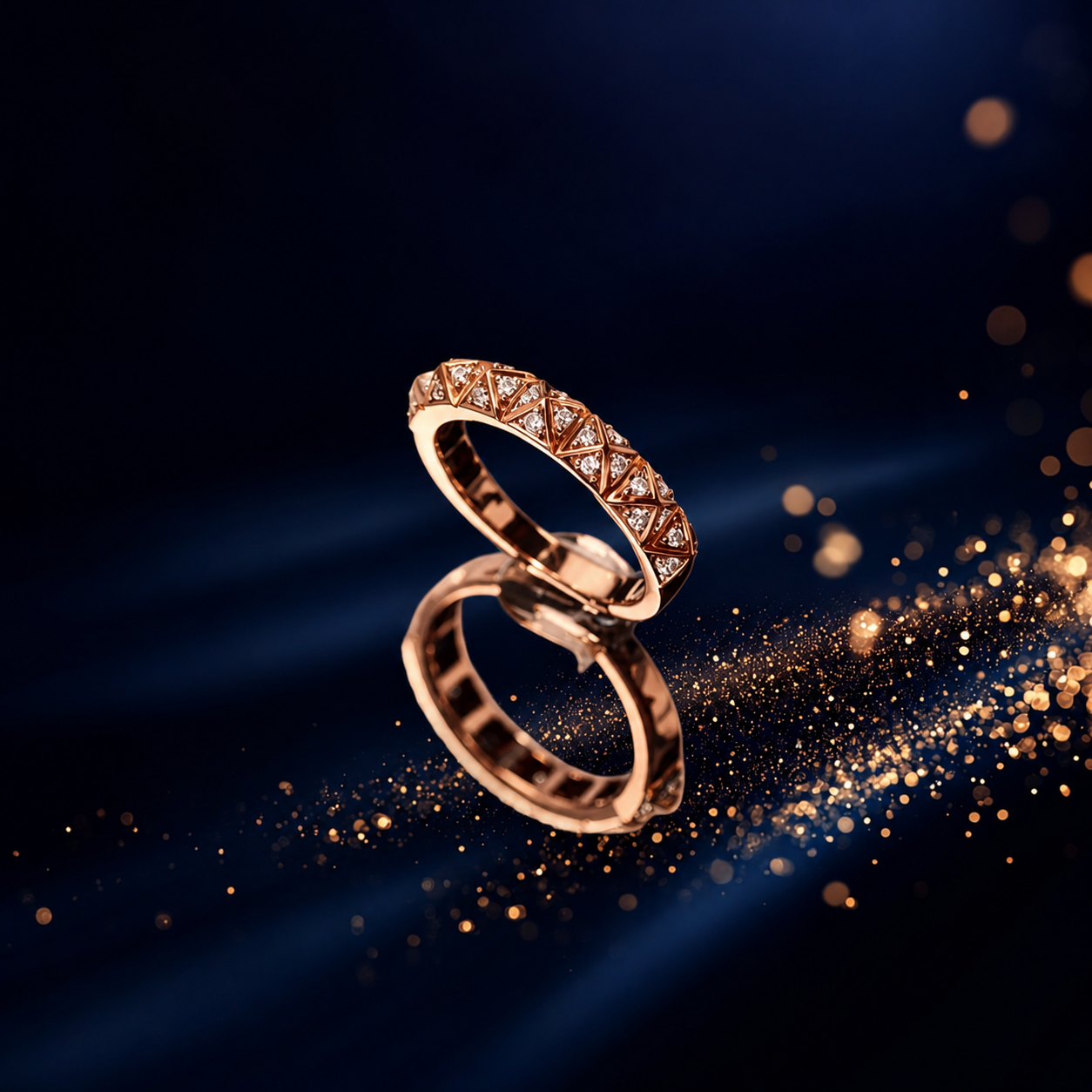 Boundless Brilliance Band - 14K Solid Gold Diamond Ring