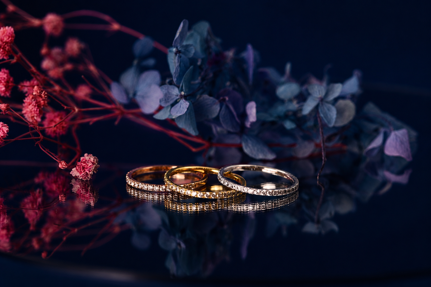 Lumière Pavé Band - 14K Solid Gold Diamond Band