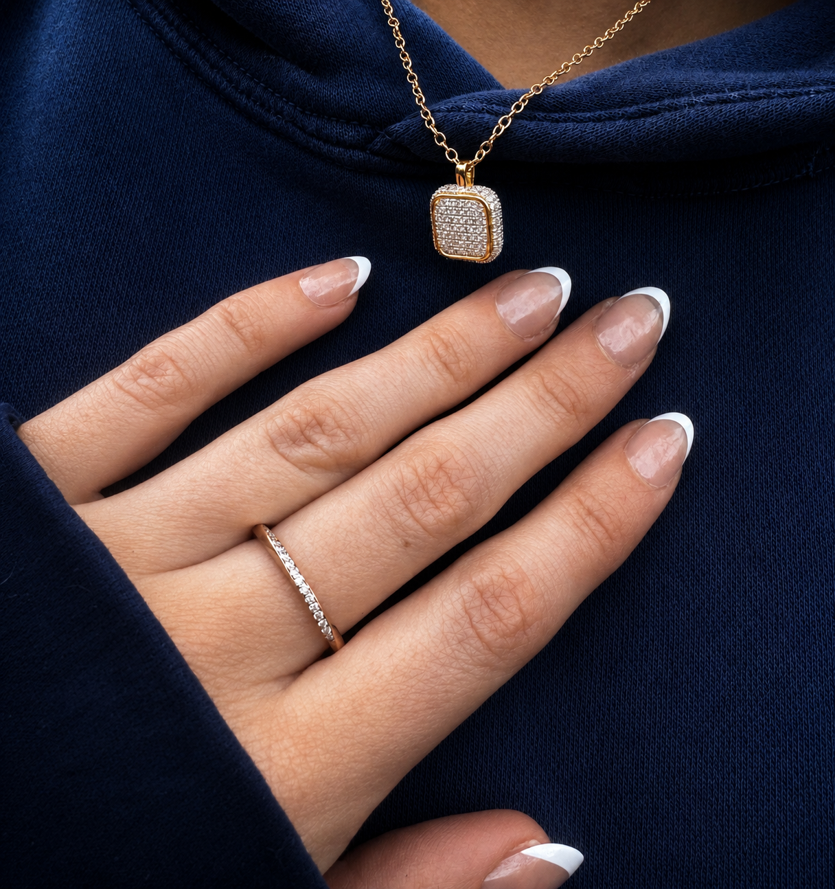 Classic Sweep Pavé Ring - 14k Solid Gold Diamond Ring