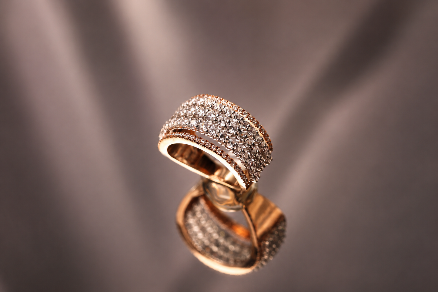 Empress Band - 14K Solid Gold Diamond Ring