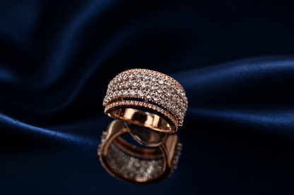 Empress Band - 14K Solid Gold Diamond Ring