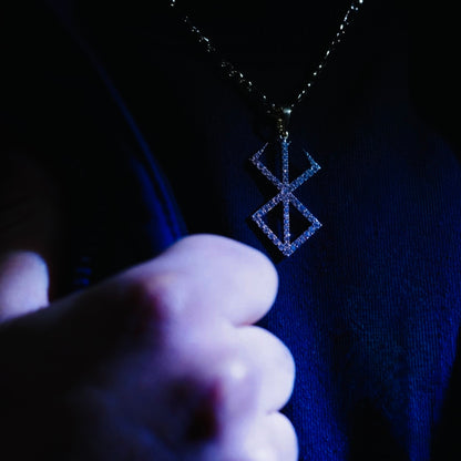 Brand of Sacrifice Pendant — 14K Solid Gold with VVS Diamonds