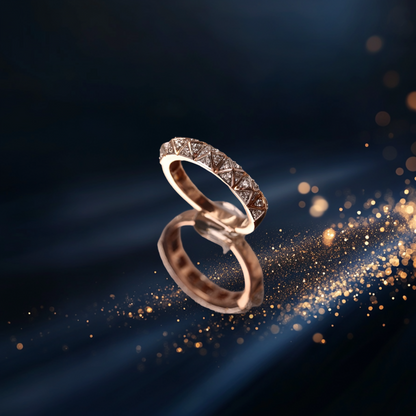 Boundless Brilliance Band - 14K Solid Gold Diamond Ring