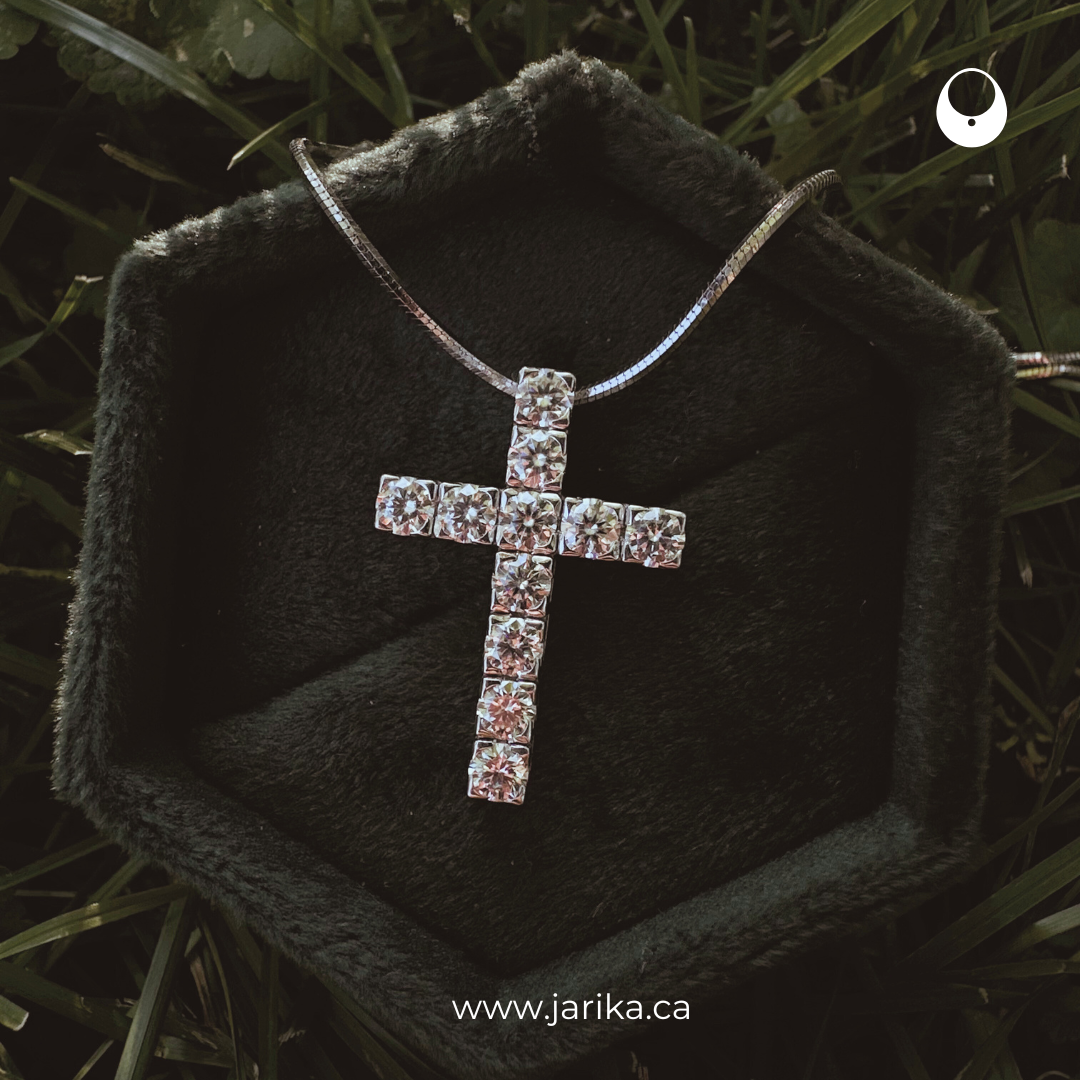 Cross Pendant – Solid Gold and Diamonds